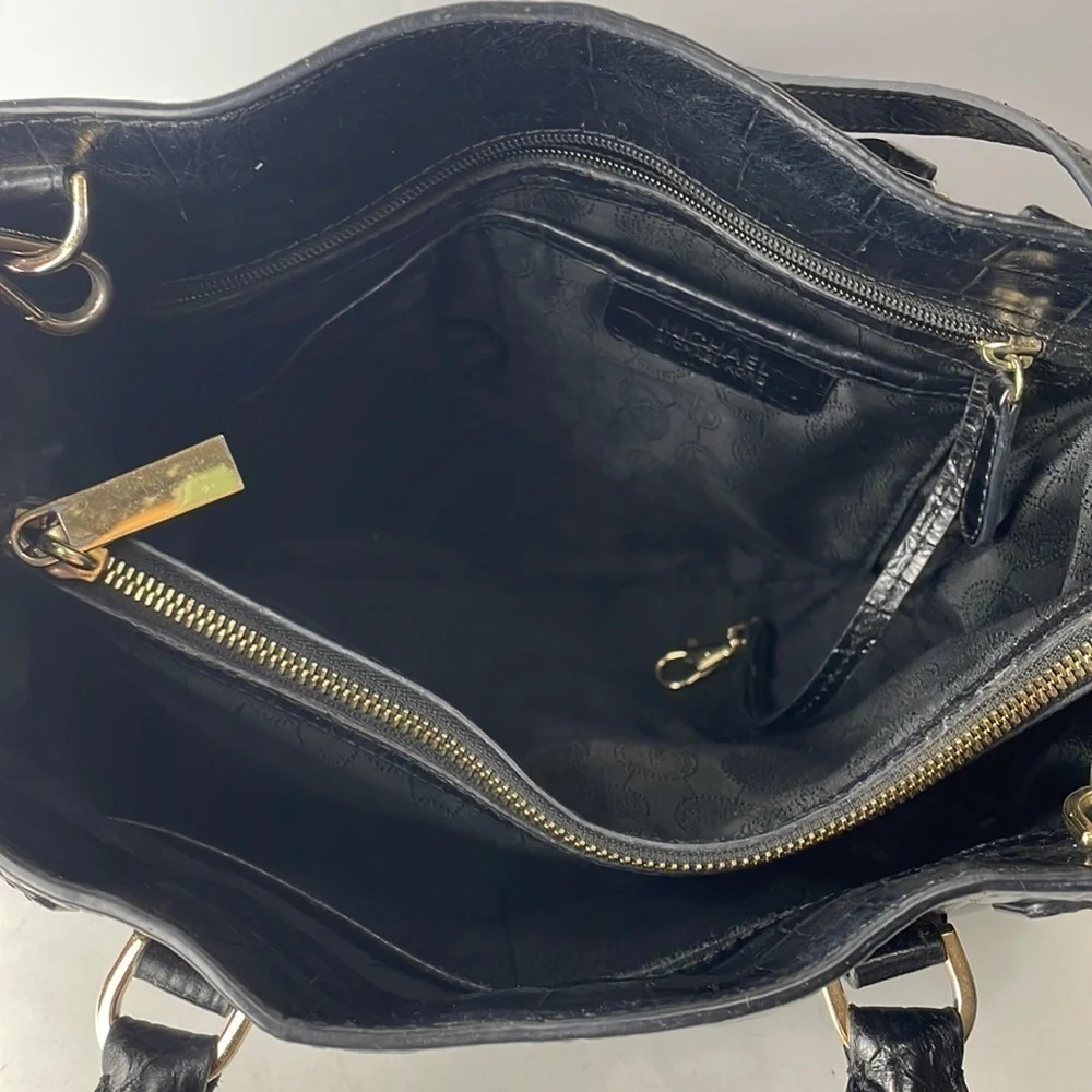 Michael Kors Dillon Large Croc Embossed Satchel